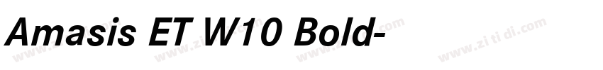 Amasis ET W10 Bold字体转换
